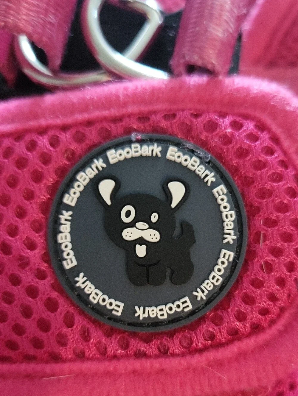 EcoBark Hot Pink Mesh Dog Harness with D-Ring